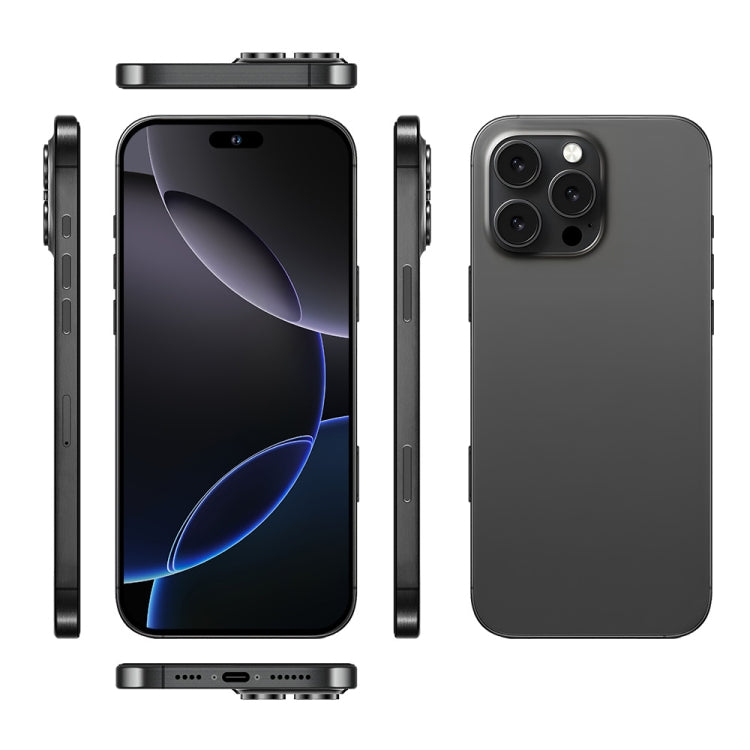 i16 Pro Max / A08, 3GB+32GB, 6.73 inch Screen, Face Identification, Android 8.1 MTK6753 Octa Core, Network: 3G, Dual SIM, UK Plug (Black)