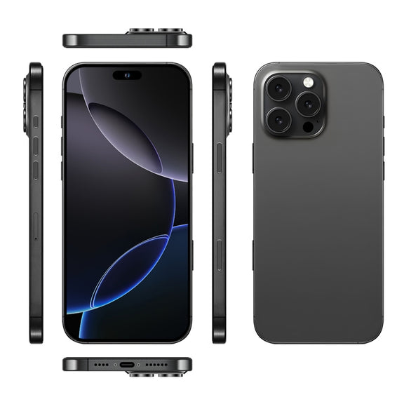 i16 Pro Max / A08A, 3GB+64GB, 6.73 inch Screen, Face Identification, Android 8.1 MTK6753 Octa Core, Network: 4G, Dual SIM, UK Plug (Black)