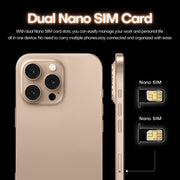 i16 Pro Max / A08A, 3GB+64GB, 6.73 inch Screen, Face Identification, Android 8.1 MTK6753 Octa Core, Network: 4G, Dual SIM, UK Plug (White)