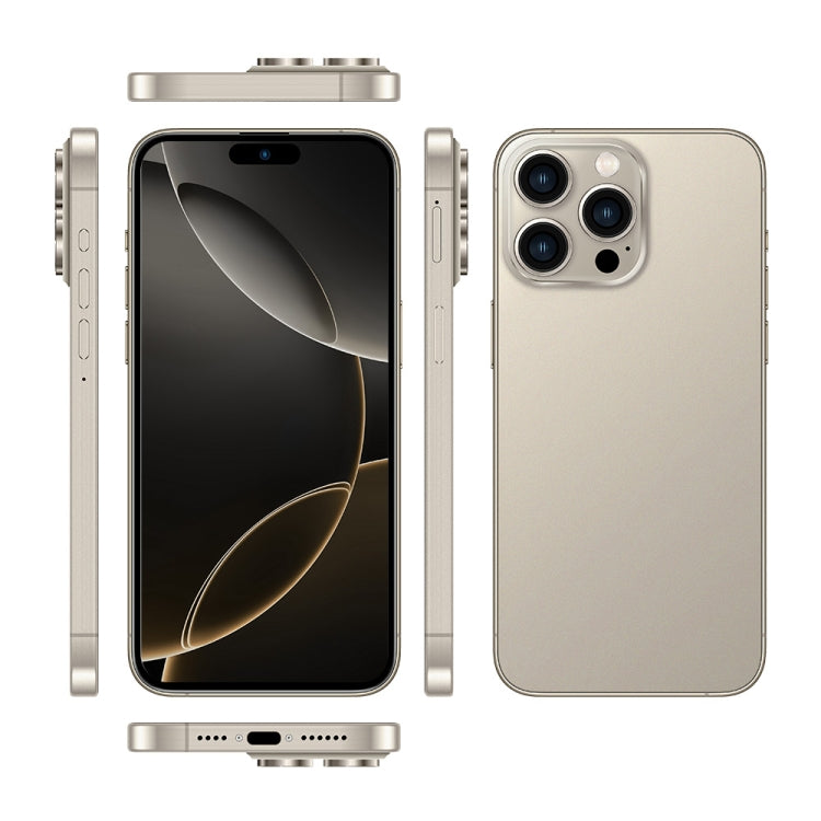 i16 Pro Max / Q5, 2GB+16GB, 6.5 inch Screen, Face Identification, Android 8.1 MTK6580P Quad Core, Network: 3G, Dual SIM, EU Plug (Gold)