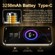 i16 Pro Max / Q5, 2GB+16GB, 6.5 inch Screen, Face Identification, Android 8.1 MTK6580P Quad Core, Network: 3G, Dual SIM, EU Plug (Blue)