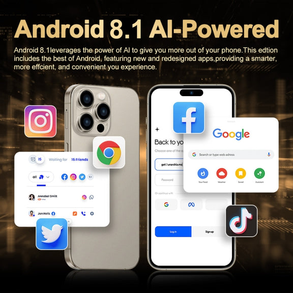 i16 Pro Max / Q5, 2GB+16GB, 6.5 inch Screen, Face Identification, Android 8.1 MTK6580P Quad Core, Network: 3G, Dual SIM, EU Plug (Blue)