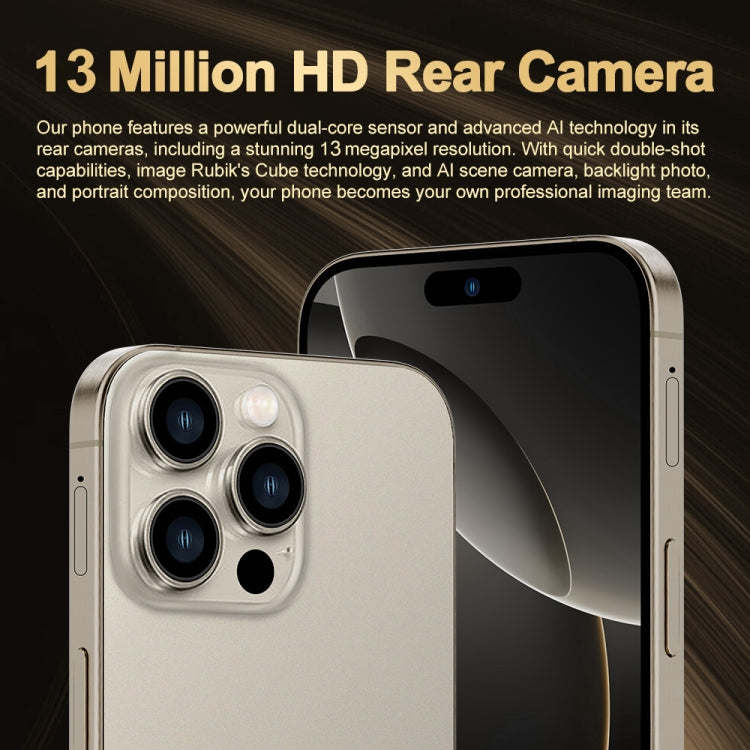 i16 Pro Max / Q5, 2GB+16GB, 6.5 inch Screen, Face Identification, Android 8.1 MTK6580P Quad Core, Network: 3G, Dual SIM, EU Plug (Blue) - free shipping - PMC Jewellery - Order now!