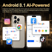 i16 Pro Max / Q5, 2GB+16GB, 6.5 inch Screen, Face Identification, Android 8.1 MTK6580P Quad Core, Network: 3G, Dual SIM, US Plug (Blue)