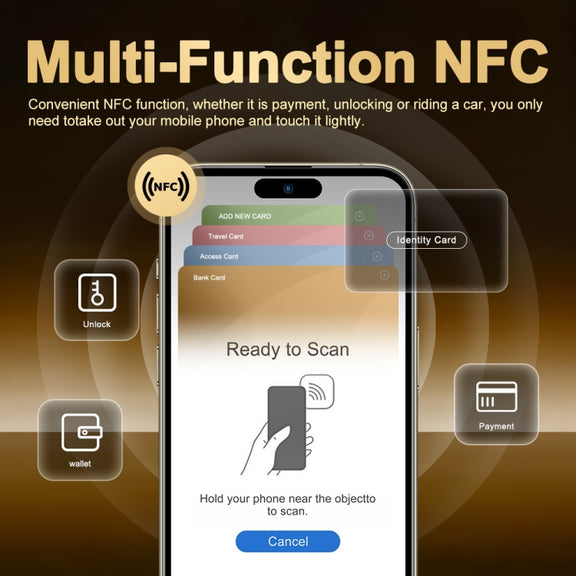 i16 Pro Max / Q5A, 6GB+128GB, 6.5 inch Screen, Face Identification, Android 10 MTK6762 Octa Core, OTG, NFC, Network: 4G, Dual SIM, EU Plug (Black)