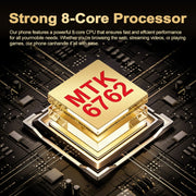 i16 Pro Max / Q5A, 6GB+128GB, 6.5 inch Screen, Face Identification, Android 10 MTK6762 Octa Core, OTG, NFC, Network: 4G, Dual SIM, EU Plug (Black)
