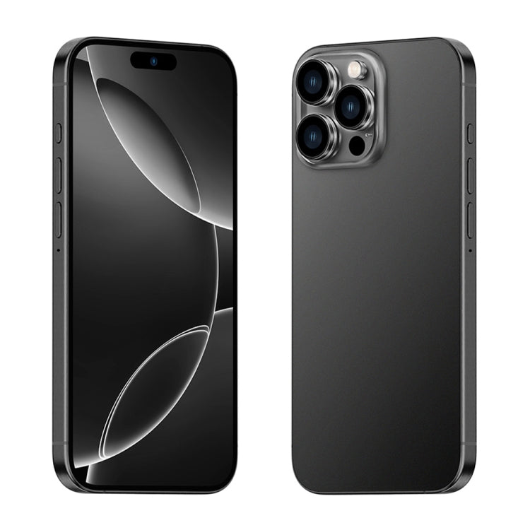 i16 Pro Max / Q5A, 6GB+128GB, 6.5 inch Screen, Face Identification, Android 10 MTK6762 Octa Core, OTG, NFC, Network: 4G, Dual SIM, US Plug (Black)