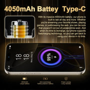 i16 Pro Max / Q5A, 6GB+128GB, 6.5 inch Screen, Face Identification, Android 10 MTK6762 Octa Core, OTG, NFC, Network: 4G, Dual SIM, US Plug (Black)