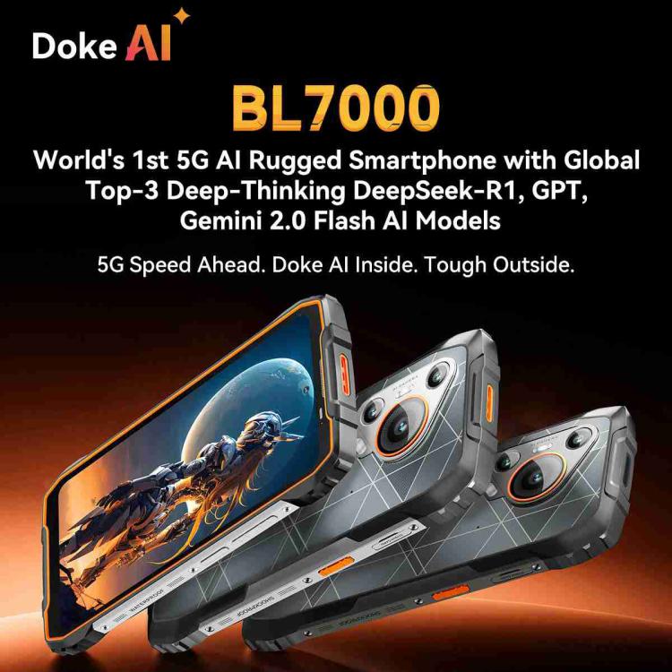 Blackview BL7000 Rugged Phone, 8GB+256GB, 6.78 inch Android 15 MediaTek Dimensity 6300 Octa Core, Network: 5G, NFC, OTG (Orange) - free shipping - PMC Jewellery - Order now!