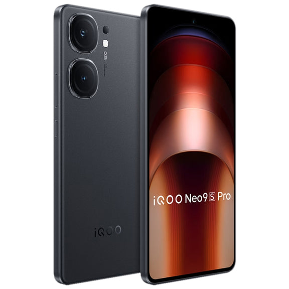 vivo iQOO Neo9S Pro, Dual Back Cameras, 12GB+256GB, Face ID / Fingerprint Identification, 6.78 inch Android 14 OriginOS 4 Dimensity 9300+ Octa Core, OTG, NFC, Network: 5G, Support Google Play (Black)