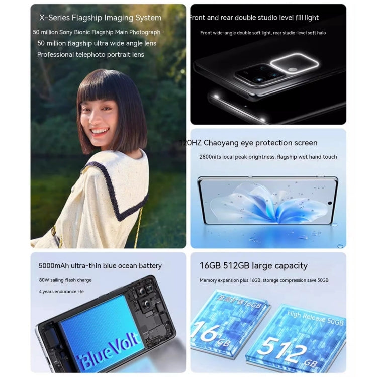vivo S18 Pro, Triple Back Cameras, 12GB+512GB, Face ID Screen Fingerprint Identification, 6.78 inch Android 14.0 OriginOS 4 Dimensity 9200+ Octa Core 3.35GHz, OTG, NFC, Network: 5G, Support Google Play (Silver) - free shipping - PMc TechLife - Order now!