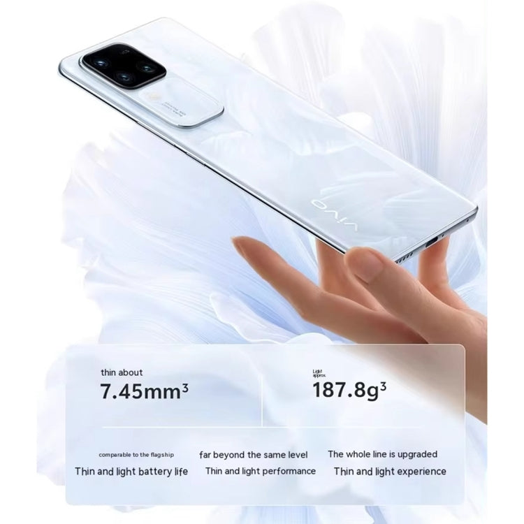 vivo S18 Pro, Triple Back Cameras, 16GB+256GB, Face ID Screen Fingerprint Identification, 6.78 inch Android 14.0 OriginOS 4 Dimensity 9200+ Octa Core 3.35GHz, OTG, NFC, Network: 5G, Support Google Play (Silver) - free shipping - PMc TechLife - Order now!