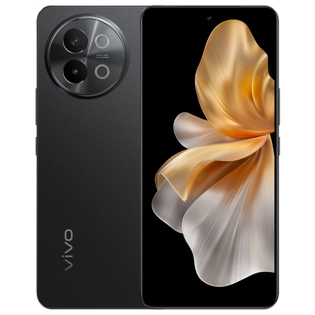 vivo S18e, Dual Back Cameras, 12GB+512GB, Face ID Screen Fingerprint Identification, 6.67 inch Android 14.0 OriginOS 4 Dimensity 7200 Octa Core 2.8GHz, OTG, NFC, Network: 5G, Support Google Play (Black)
