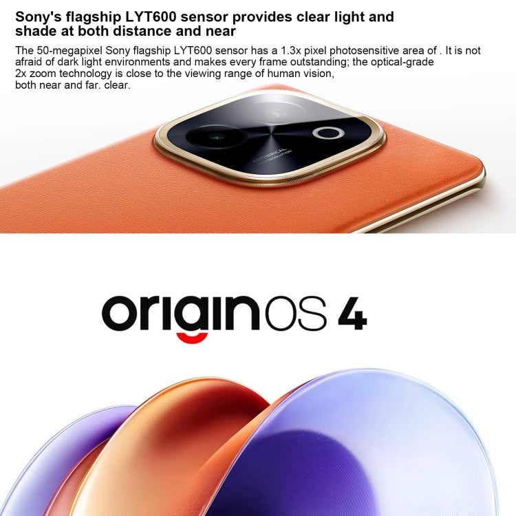 vivo Y200, Dual Back Cameras, 12GB+256GB, Face ID Screen Fingerprint Identification, 6.78 inch Android 14.0 OriginOS 4 Snapdragon 6 Gen 1 Octa Core 2.2GHz, OTG, Network: 5G, Support Google Play (Orange) - free shipping - PMC Jewellery - Order now!