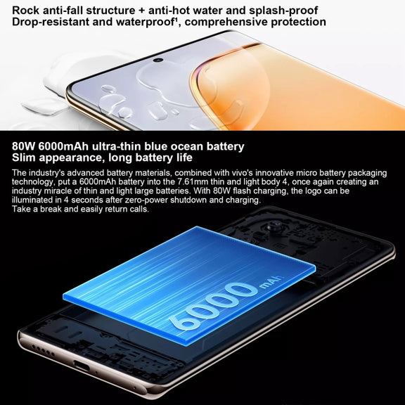 vivo Y200, Dual Back Cameras, 12GB+512GB, Face ID Screen Fingerprint Identification, 6.78 inch Android 14.0 OriginOS 4 Snapdragon 6 Gen 1 Octa Core 2.2GHz, OTG, Network: 5G, Support Google Play (Black)