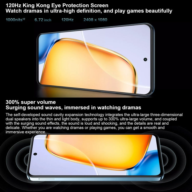 vivo Y200t, Dual Back Cameras, 12GB+512GB, Face ID Screen Fingerprint Identification, 6.72 inch Android 14.0 OriginOS 4 Snapdragon 6 Gen 1 Octa Core 2.2GHz, OTG, Network: 5G, Support Google Play (Blue)