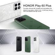 Honor Play 60 Plus 5G, 12GB+512GB, 6.77 inch MagicOS 8.0 Qualcomm Snapdragon 4 Gen2 Octa Core up to 2.2GHz, Network: 5G, OTG, Not Support Google Play (Green)