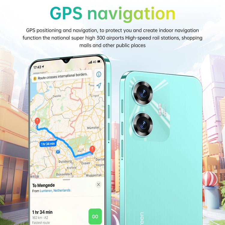 C55 / SDT80, 2GB+16GB, Face Identification, 6.28 inch Screen Android 8.1 MTK6737 Quad Core, Network: 4G, Dual SIM (Green)