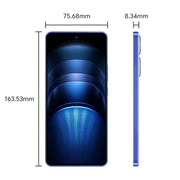 vivo iQOO Neo9S Pro+,  12GB+512GB, Face ID & Ultrasonic 3D Fingerprint Identification, 6.78 inch Android 14 OriginOS 4 Snapdragon 8 Gen 3 Octa Core 2.63GHz, OTG, NFC, Network: 5G, Support Google Play (Blue)
