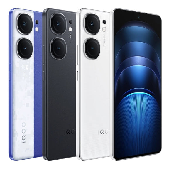vivo iQOO Neo9S Pro+,  12GB+512GB, Face ID & Ultrasonic 3D Fingerprint Identification, 6.78 inch Android 14 OriginOS 4 Snapdragon 8 Gen 3 Octa Core 2.63GHz, OTG, NFC, Network: 5G, Support Google Play (Blue)
