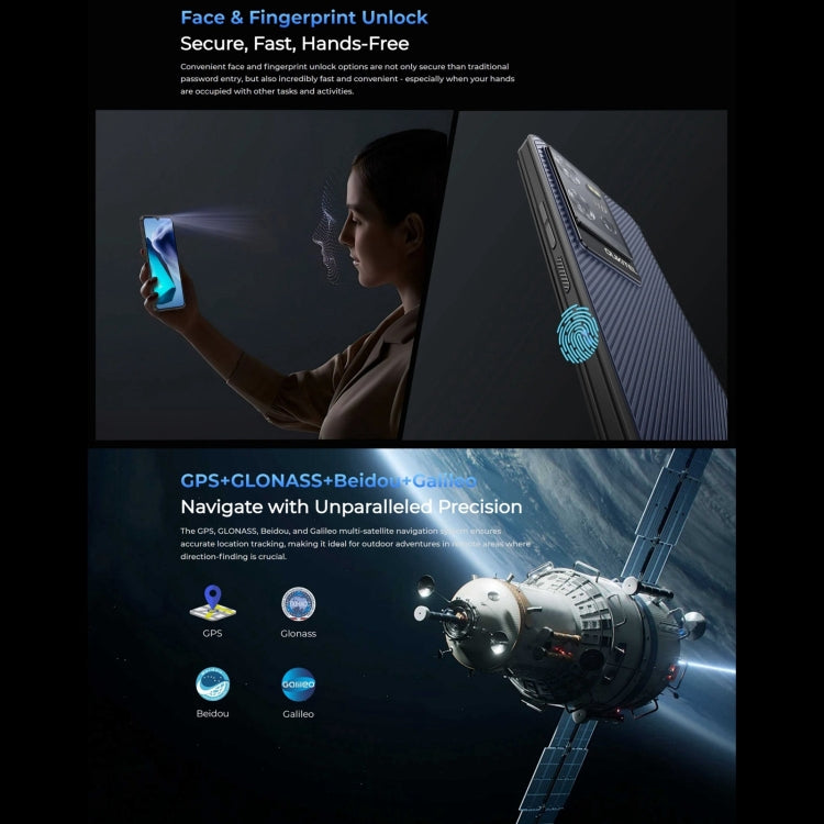 Oukitel WP50 5G Rugged Phone, 4GB+256GB, 6.6 inch Android 14.0 MediaTek Dimensity 6100+ Octa-core, NFC, OTG, Network: 5G (Black)