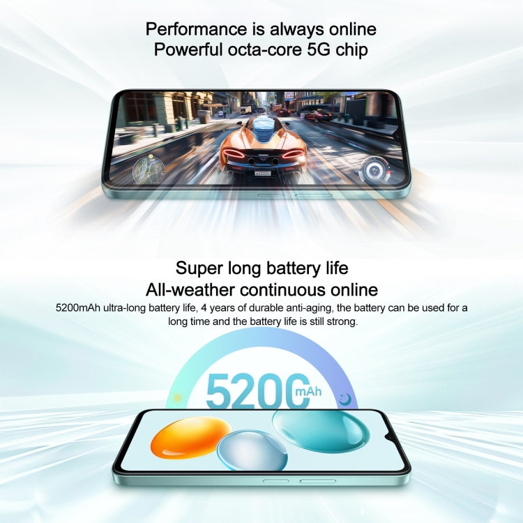 Honor Play9C 5G, 6GB+128GB, Side Fingerprint, 6.56 inch MagicOS 8.0 Dimensity 6100+ Octa Core, Network: 5G, OTG, Not Support Google Play (Blue)