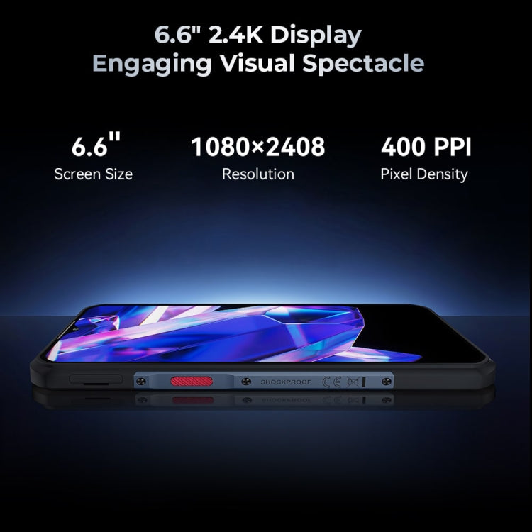 Oukitel WP35 5G Rugged Phone, 8GB+256GB, IP68/IP69K Fingerprint Identification, 11000mAh, 6.6 inch MediaTek Dimensity 6100+ Octa Core, NFC, OTG, Network: 5G (Green) - free shipping - PMC TechLife - Order now!