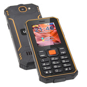 UNIWA S2 IP68 Rugged Keypad Phone, 2.4 inch Mediatek MT6261, 2500mAh Battery, 21 Keys, Network: 2G (Black+Orange)