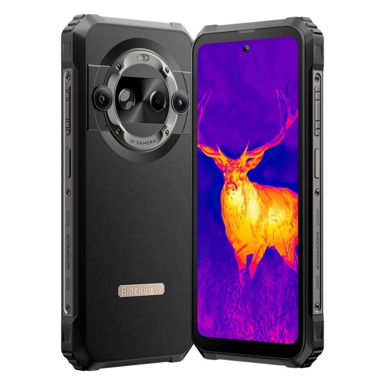 Blackview BL9000 Pro 5G, Thermal Imaging Camera, 12GB+512GB, IP68/IP69K/MIL-STD-810H, 6.78 inch Android 14 MediaTek Dimensity 8020 Octa Core, Network: 5G, NFC, OTG (Black) - free shipping - PMC TechLife - Order now!