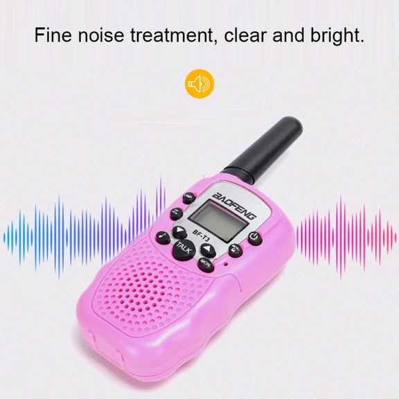 2 PCS BaoFeng BF-T3 1W Children Single Band Radio Handheld Walkie Talkie with Monitor Function, US Plug