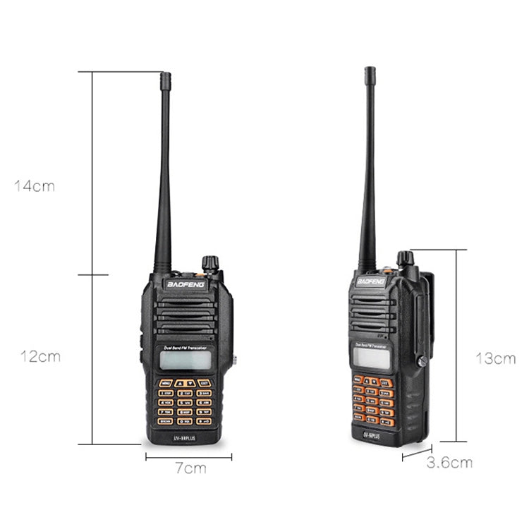 BaoFeng BF-UV9R Plus 10W Waterproof Dual Band Radio Handheld Antenna Walkie Talkie, EU Plug - free shipping - PMC TechLife - Order now!