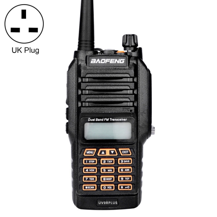 BaoFeng BF-UV9R Plus 10W Waterproof Dual Band Radio Handheld Antenna Walkie Talkie, UK Plug - free shipping - PMC TechLife - Order now!