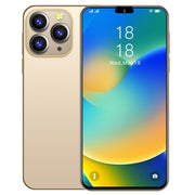 i14 Pro Max N85+, 2GB+16GB, 6.3 inch Screen, Face Identification, Android 6.0 Spreadtrum 7731G Quad Core, Network: 3G, Dual SIM,  with 64GB TF Card(Gold)