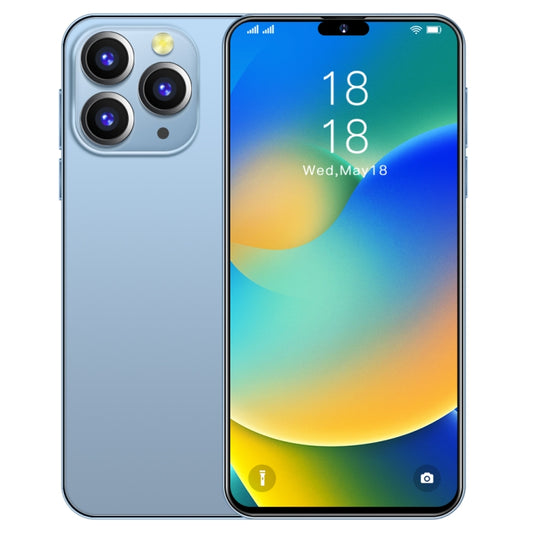 i14 Pro Max N85+, 2GB+16GB, 6.3 inch Screen, Face Identification, Android 6.0 Spreadtrum 7731G Quad Core, Network: 3G, Dual SIM,  with 64GB TF Card(Blue) - free shipping - PMC Jewellery - Order now!
