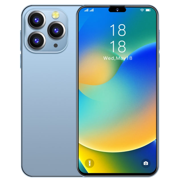 i14 Pro Max N85+, 2GB+16GB, 6.3 inch Screen, Face Identification, Android 6.0 Spreadtrum 7731G Quad Core, Network: 3G, Dual SIM,  with 64GB TF Card(Blue)