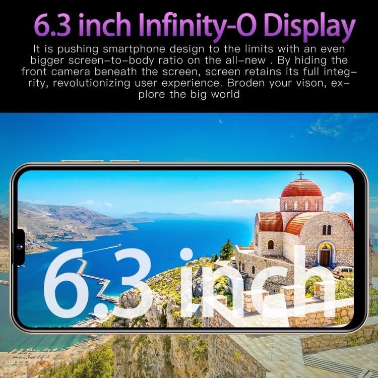i14 Pro Max N85+, 2GB+16GB, 6.3 inch Screen, Face Identification, Android 6.0 Spreadtrum 7731G Quad Core, Network: 3G, Dual SIM,  with 64GB TF Card(Blue)