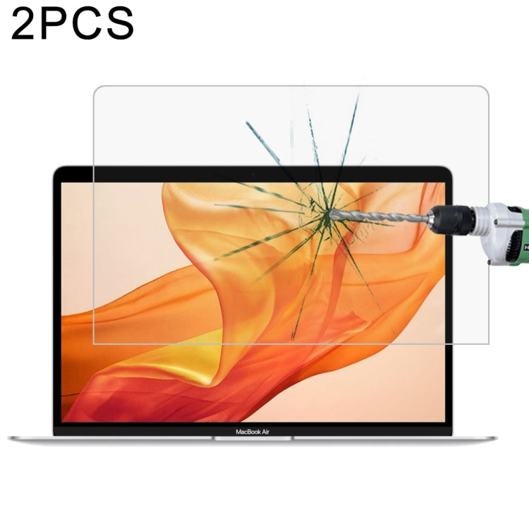 2 PCS 0.26mm 9H Surface Hardness Explosion-proof Tempered Glass Film for MacBook Air 13.3 (2018) - Screen Protectors by PMC Jewellery | Online Shopping South Africa | PMC Jewellery | Buy Now Pay Later Mobicred
