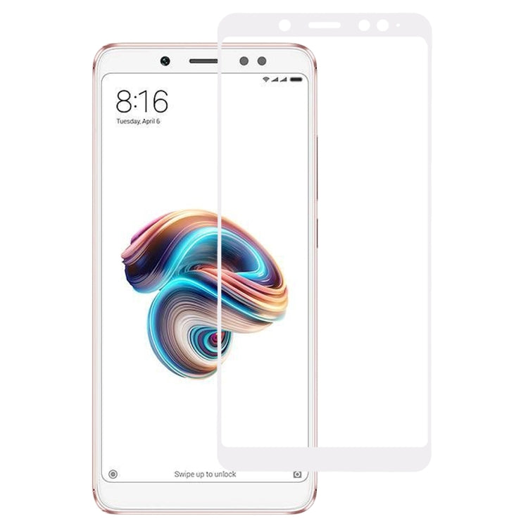 0.33mm 9H 2.5D Full Screen Fully Adhesive Tempered Glass Film for Xiaomi Redmi Note 5 Pro(White) -  by PMC TechLife | Online Shopping South Africa | PMC TechLife