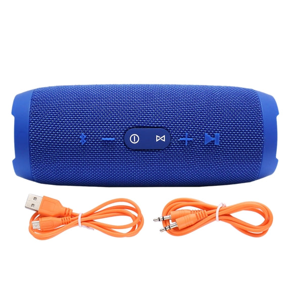 Charge3 Life Water-resistant Bluetooth Stereo Speaker, Built-in MIC, Support Hands-free Calls & TF Card & AUX IN & Power Bank(Blue)