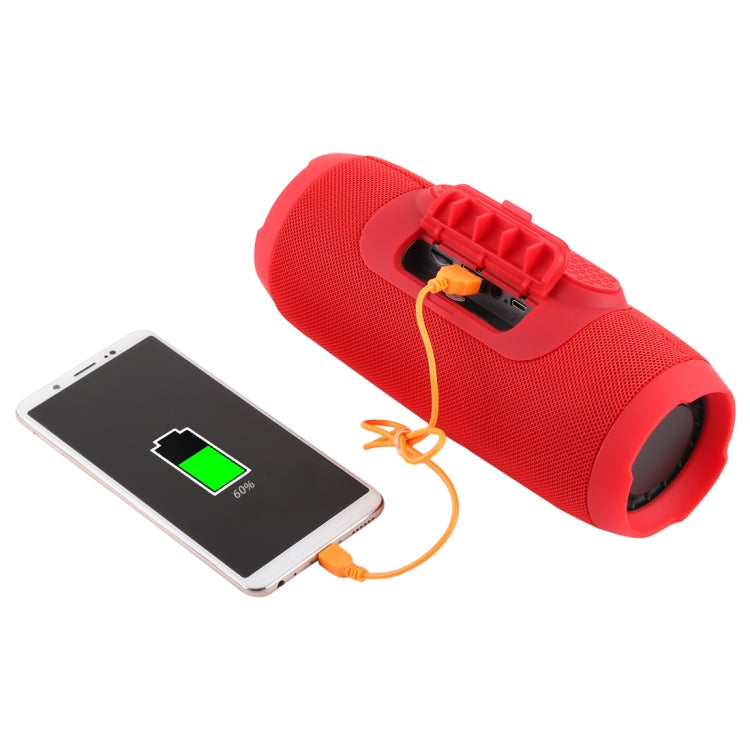 Charge3 Life Water-resistant Bluetooth Stereo Speaker, Built-in MIC, Support Hands-free Calls & TF Card & AUX IN & Power Bank(Red)