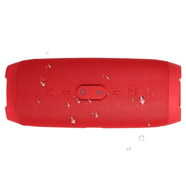 Charge3 Life Water-resistant Bluetooth Stereo Speaker, Built-in MIC, Support Hands-free Calls & TF Card & AUX IN & Power Bank(Red)