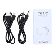 T&G TG112 Portable Bluetooth Speaker, with Mic & FM Radio Function, Support Hands-free & TF Card & U Disk Play(Red)
