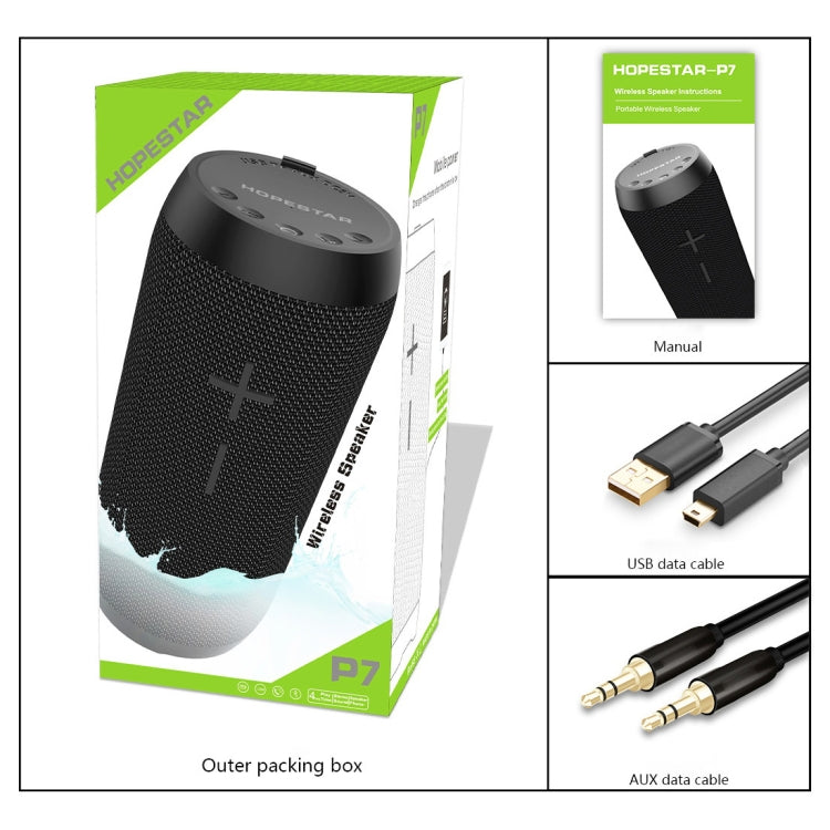 HOPESTAR P7 Mini Portable Rabbit Wireless Bluetooth Speaker, Built-in Mic, Support AUX / Hand Free Call / FM / TF(Army Green)