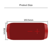 HOPESTAR P7 Mini Portable Rabbit Wireless Bluetooth Speaker, Built-in Mic, Support AUX / Hand Free Call / FM / TF(Red)