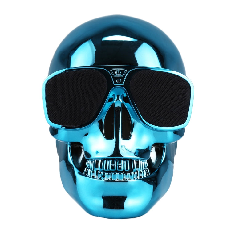 Sunglasses Skull Bluetooth Stereo Speaker, for iPhone, Samsung, HTC, Sony and other Smartphones (Blue) - Desktop Speaker by PMC Jewellery | Online Shopping South Africa | PMC Jewellery | Buy Now Pay Later Mobicred