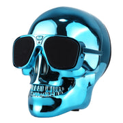 Sunglasses Skull Bluetooth Stereo Speaker, for iPhone, Samsung, HTC, Sony and other Smartphones (Blue)