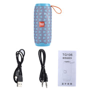 T&G TG106 Portable Wireless Bluetooth V4.2 Stereo Speaker with Handle, Built-in MIC, Support Hands-free Calls & TF Card & AUX IN & FM, Bluetooth Distance: 10m