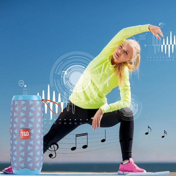 T&G TG106 Portable Wireless Bluetooth V4.2 Stereo Speaker with Handle, Built-in MIC, Support Hands-free Calls & TF Card & AUX IN & FM, Bluetooth Distance: 10m