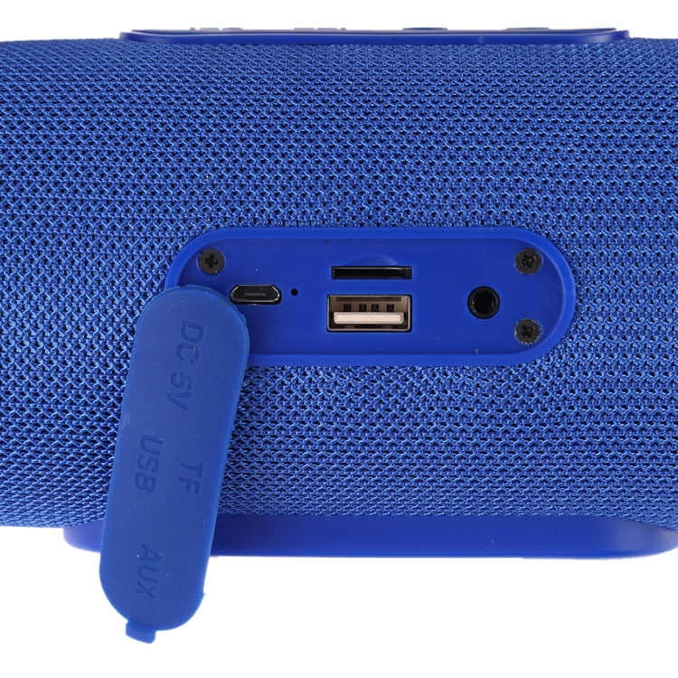 T&G TG109 Portable Wireless Bluetooth V4.2 Stereo Speaker with Handle, Built-in MIC, Support Hands-free Calls & TF Card & AUX IN & FM(Dark Blue)