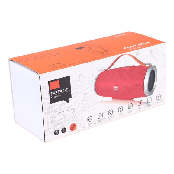 T&G TG109 Portable Wireless Bluetooth V4.2 Stereo Speaker with Handle, Built-in MIC, Support Hands-free Calls & TF Card & AUX IN & FM(Dark Blue)